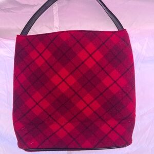 Plaid Red & Black Purse